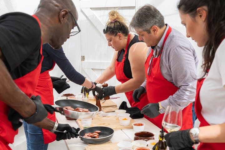 Santorini cooking class & wine tasting — hands-on Greek cuisine in a vineyard photo 5