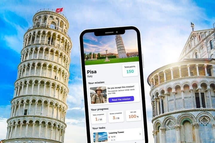 Pisa Self-Guided Exploration Game: Leaning Tower, Baptistery & Hidden Squares