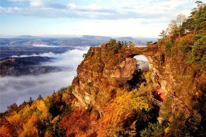 Full-Day Bohemian & Saxon Switzerland: Bastei, Pravčická Gate & Wild Gorge