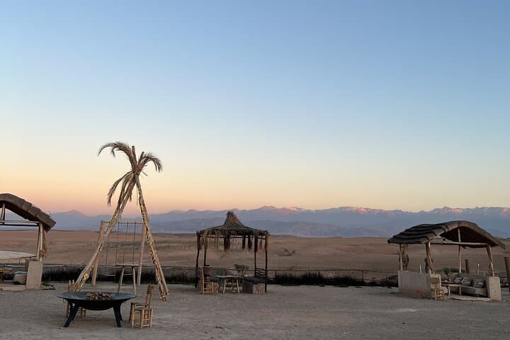Sunset Camel Ride and Desert Dinner in Agafay: Atlas Views & Fire Show photo 5
