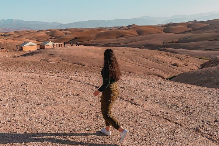 Sunset Camel Ride and Desert Dinner in Agafay: Atlas Views & Fire Show photo 6