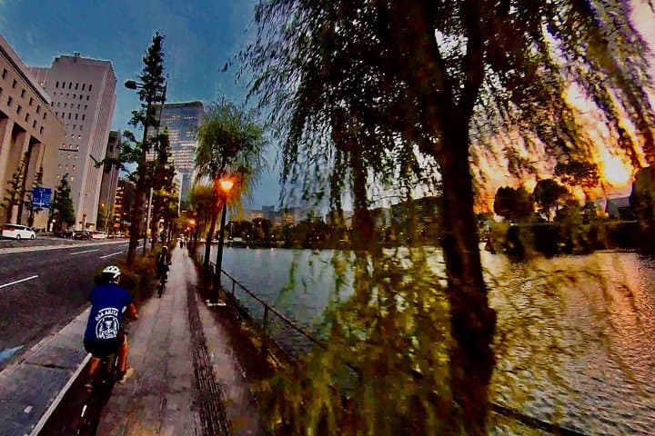 Twilight E-Assist Bike Tour Around Tokyo Bay — Summer Evening Ride from Kanda photo 4
