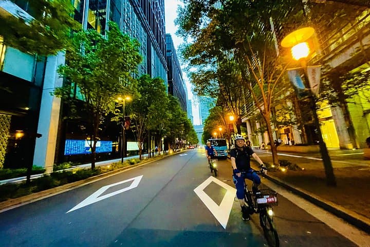 Twilight E-Assist Bike Tour Around Tokyo Bay — Summer Evening Ride from Kanda photo 3
