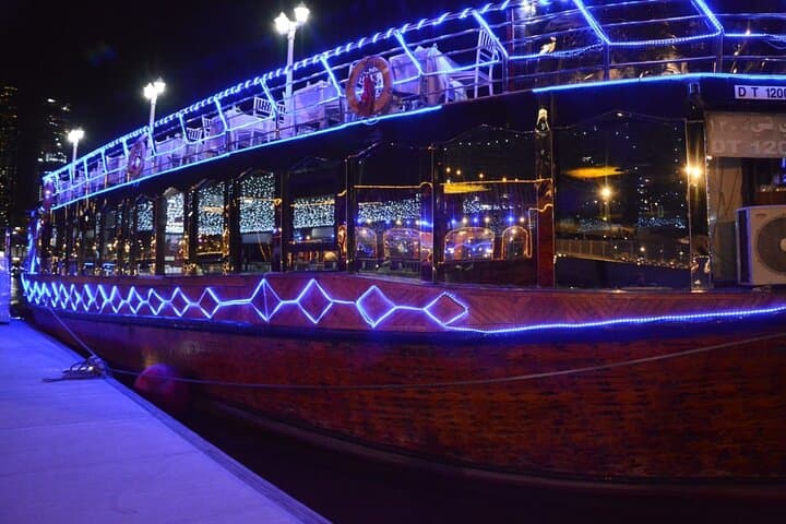 Dubai Marina Dhow Dinner Cruise: Buffet, Tanoura Show & Skyline Sailing