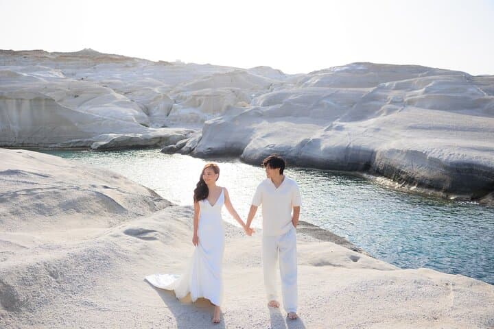 Editorial Engagement Photoshoot at Sarakiniko Beach, Milos photo 3