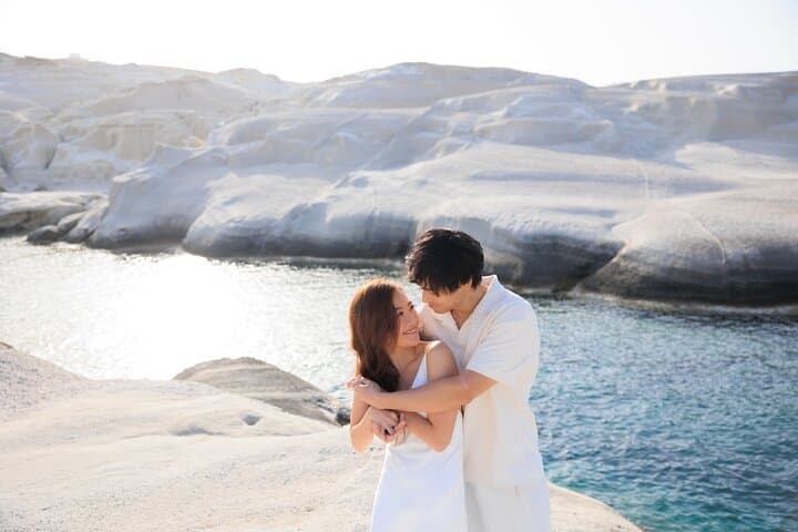 Editorial Engagement Photoshoot at Sarakiniko Beach, Milos photo 4