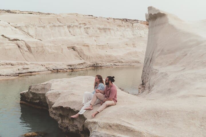 Editorial Engagement Photoshoot at Sarakiniko Beach, Milos photo 5
