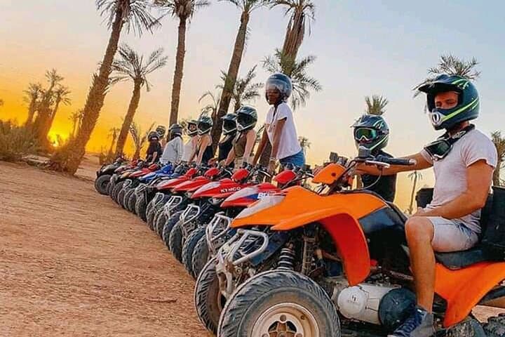 Agafay Desert Sunset: Private Camel & Quad Adventure with Dinner Show from Marrakech
