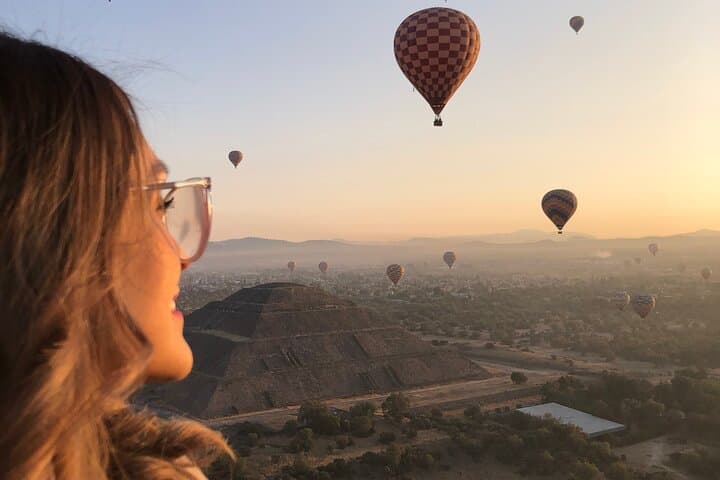 Dawn Hot Air Balloon Over Teotihuacan Pyramids — From Mexico City photo 6