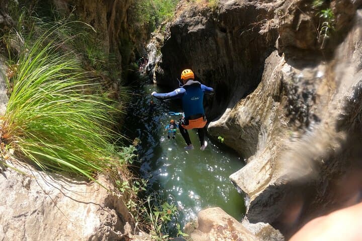 Guadalmina River Canyoning from Estepona: Beginner-Friendly Rappels & Jumps