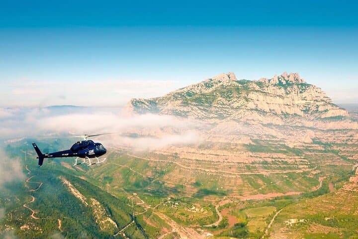 Barcelona to Montserrat Helicopter Tour: Panoramic Flight over Coast and Peaks photo 1