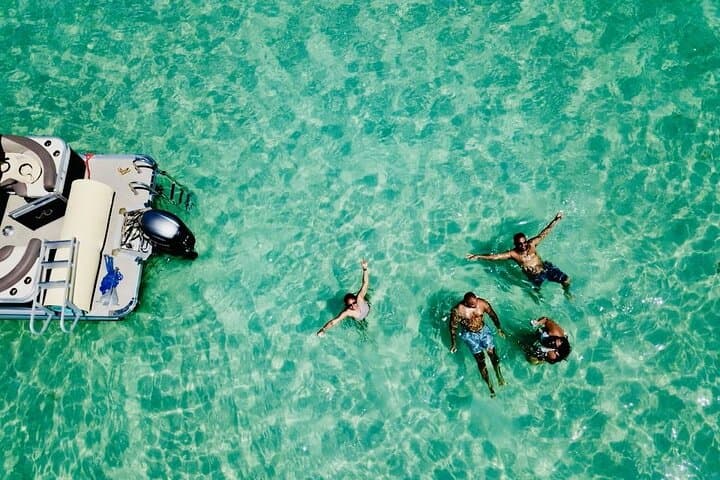 Explore Clearwater Beach on a Private Pontoon Boat Tour: Dolphins, Shelling & Secluded Beaches