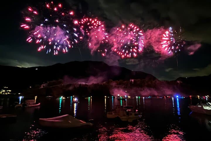 Lake Como Sunset Fireworks Cruise — Private Evening Boat Tour to Isola Comacina, Varenna & Villa d'Este photo 5