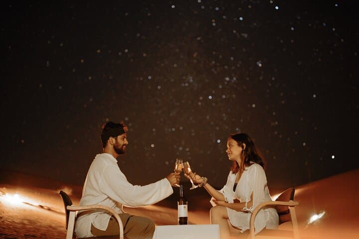 Private Candlelit Dinner on the Thar Desert Dunes Near Jaisalmer