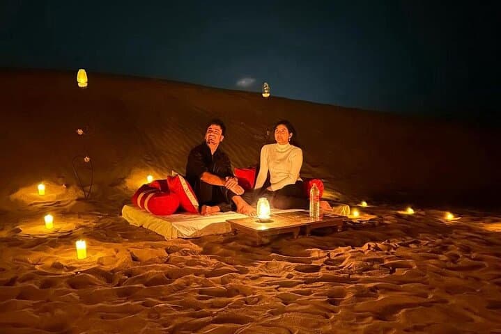 Private Candlelit Dinner on the Thar Desert Dunes Near Jaisalmer photo 4