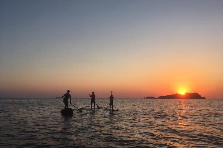 Sunset Stand-Up Paddle and Snorkel Along Ibiza’s Western Cliffs