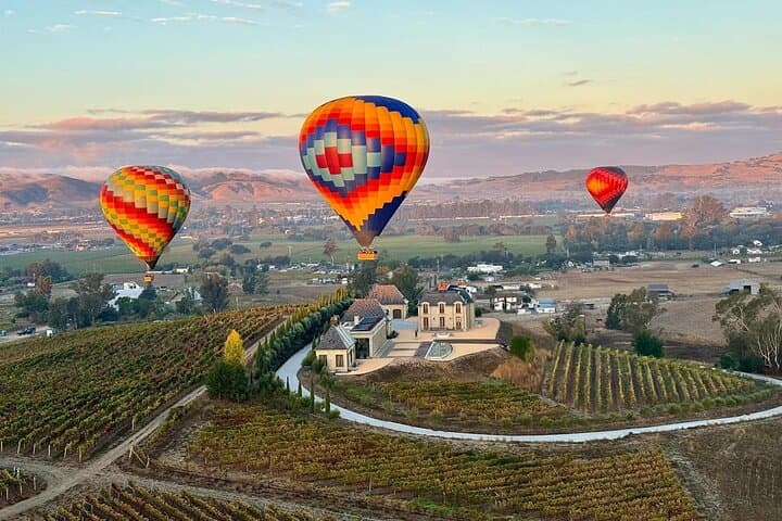 Private Sonoma Hot Air Balloon Flight with Sparkling Wine Toast