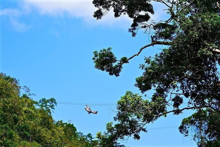Maya Skywalk Zipline, River Tubing & Wildlife Safari from Placencia