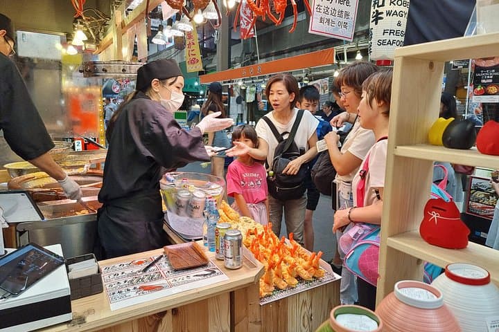 Osaka Kuromon Market & Takoyaki Private Tour — Dotonbori Food Walk and Cooking Class photo 2