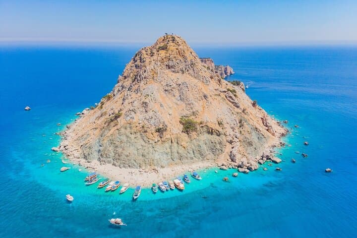 Suluada Island Boat Trip from Kemer: Swim Caves, Beaches & Turtle Sightings