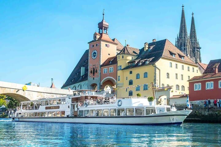 Historic Strudel Cruise under Regensburg's Stone Bridge photo 2