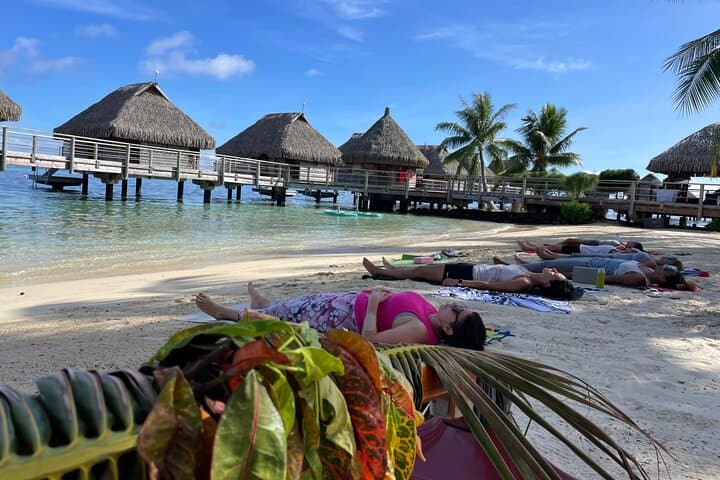 Sunrise Beach Yoga at Manava Moorea — 90-Minute Group Class photo 5