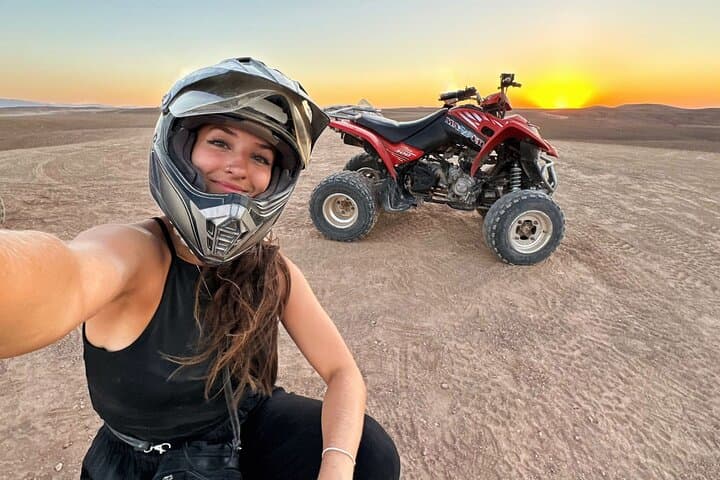 Agafay Desert Sunset Experience: Camel Ride, Quad Biking & Dinner from Marrakech