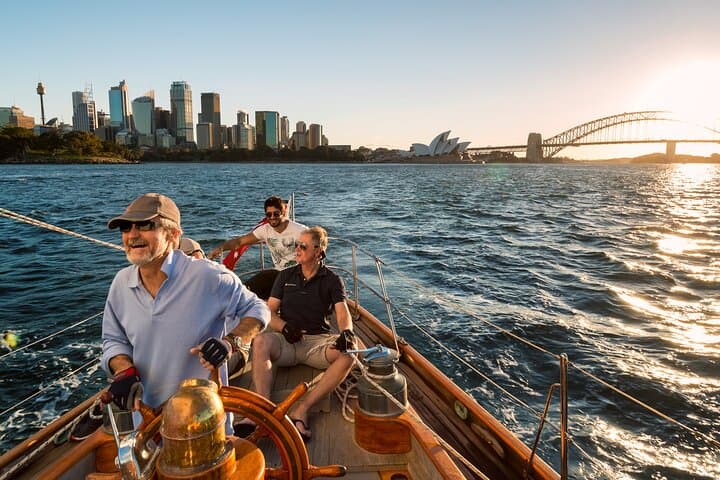 Sydney Harbour Hands-On Sailing Experience on a 61ft Classic Yacht from Manly photo 2