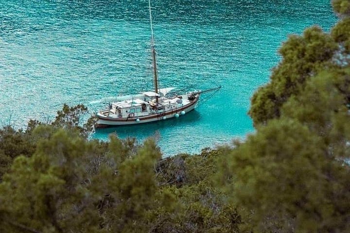 Sunset Sailing in Corfu: Traditional Wooden Yacht Cruise from Benitses photo 2