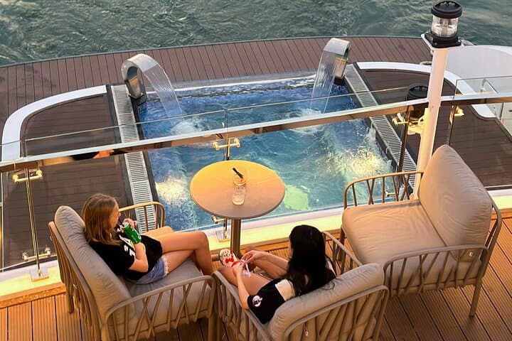 Ha Long City Night Yacht Cruise: Sunset Views & Luxury Dining photo 3