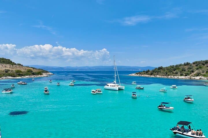 600hp Speed Boat Snorkeling to Diaporos Island, Halkidiki photo 5