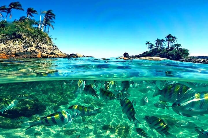 Private Boat Route to Paradise Islands in Angra dos Reis — Snorkel, Beaches & Local Flavors