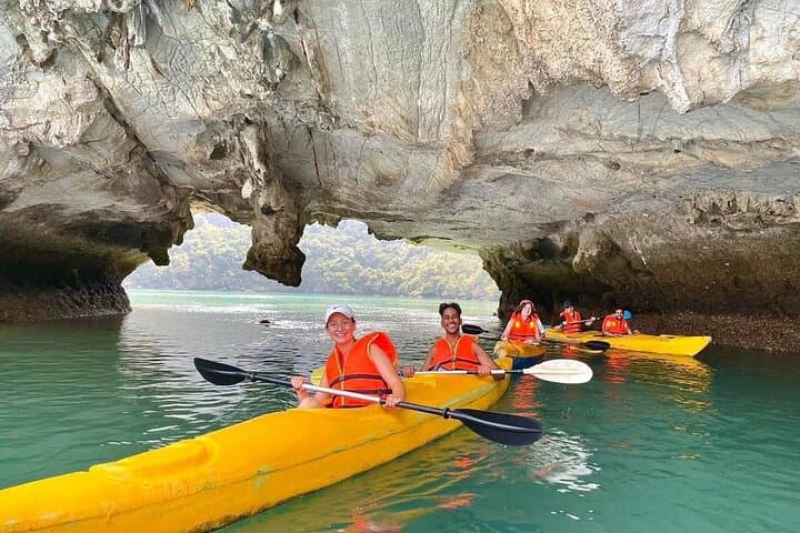 Lan Ha Bay Private Canoe Adventure: Kayak Bright & Dark Caves photo 2