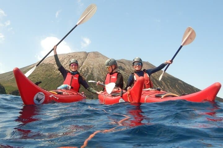 Explore Vulcano Island by Kayak and Coasteering: Paddle Caves, Thermal Bays & Fumaroles
