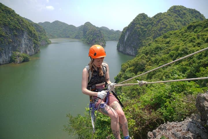 Cat Ba Abseiling Tour to Hang Vem Lagoon — Lan Ha Bay Adventure photo 4