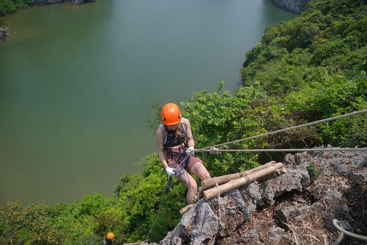 Cat Ba Abseiling Tour to Hang Vem Lagoon — Lan Ha Bay Adventure photo 5