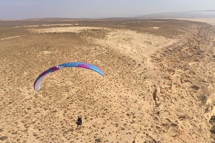 Sky Over Kik Plateau: Paragliding and Camel Ride in the Agafay Desert
