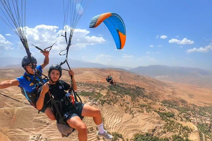 Sky Over Kik Plateau: Paragliding and Camel Ride in the Agafay Desert photo 4