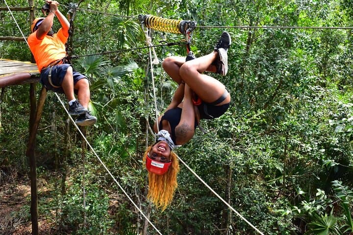 Tulum Jungle Adrenaline: ATV, Zipline & Cenote Rappel Tour photo 2