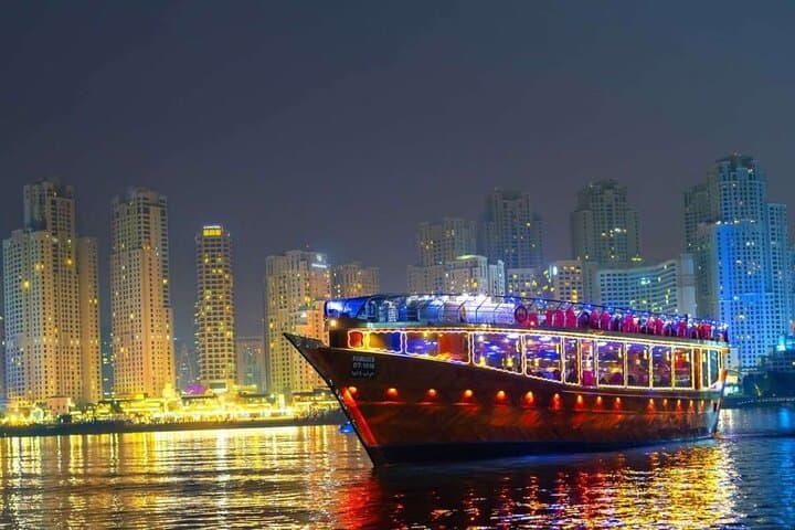 Dubai Marina Dhow Dinner Cruise: 2-Hour Skyline Cruise with Luxury Transfers photo 3
