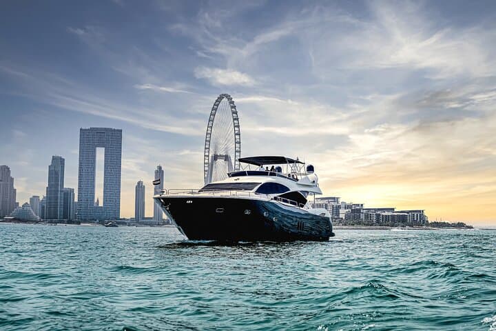 Private 90-Foot Luxury Yacht Tour in Dubai — Palm Jumeirah, Burj Al Arab & Marina Cruise