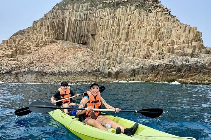 Kayak Through Tunnel Cave at Hong Kong Geopark — Ninepin Islands Sea Cave Tour photo 4