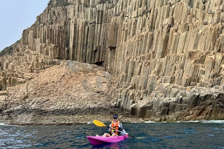 Kayak Through Tunnel Cave at Hong Kong Geopark — Ninepin Islands Sea Cave Tour photo 6
