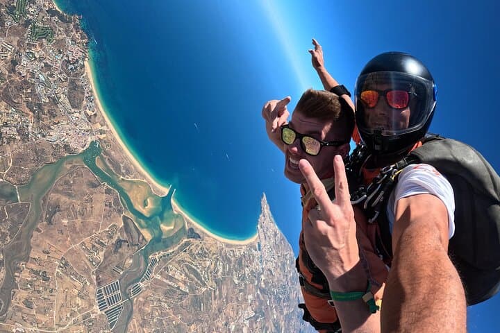 Algarve Tandem Skydive 15,000 ft — Freefall over the Algarve Coast