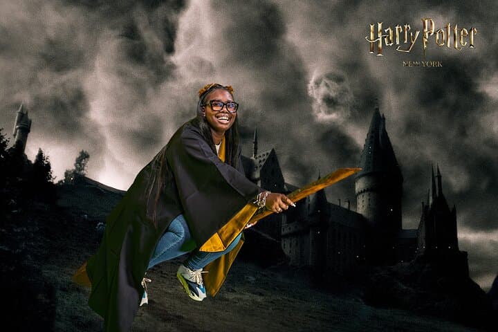 Fly a Broomstick at Harry Potter New York: Green-Screen Photo Experience