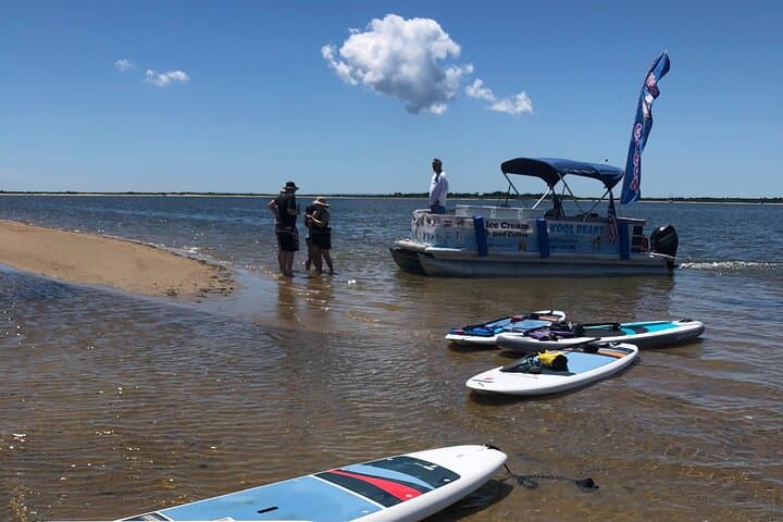 Paddle to Dessert: SUP Ice Cream Boat Adventure on Waquoit Bay