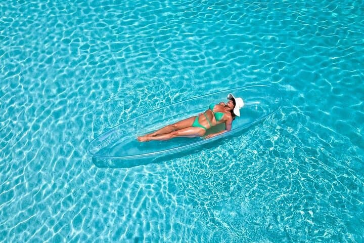 Clear Kayak Drone Photoshoot at Saunders Beach, Nassau — Aerial & Water Portraits photo 2