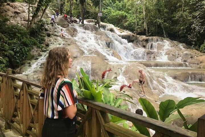 Dunns River Falls Combo: Bamboo Rafting, Horseback Ride & Zipline in Ocho Rios photo 4