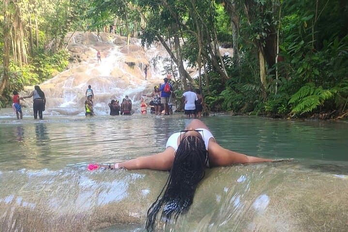 Dunns River Falls Combo: Bamboo Rafting, Horseback Ride & Zipline in Ocho Rios photo 5