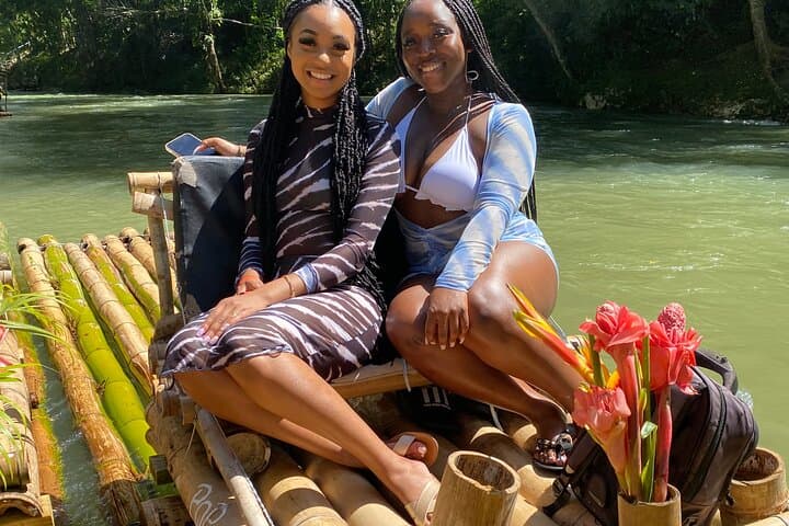 Dunns River Falls Combo: Bamboo Rafting, Horseback Ride & Zipline in Ocho Rios photo 6